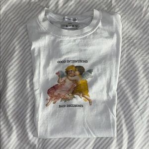 Petals and Peacocks Angel Tee